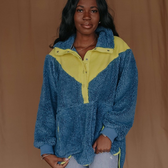 NEW Free People Movement Fall To Rise Fleece Quarter Zip Jacket - Picture 16 of 16